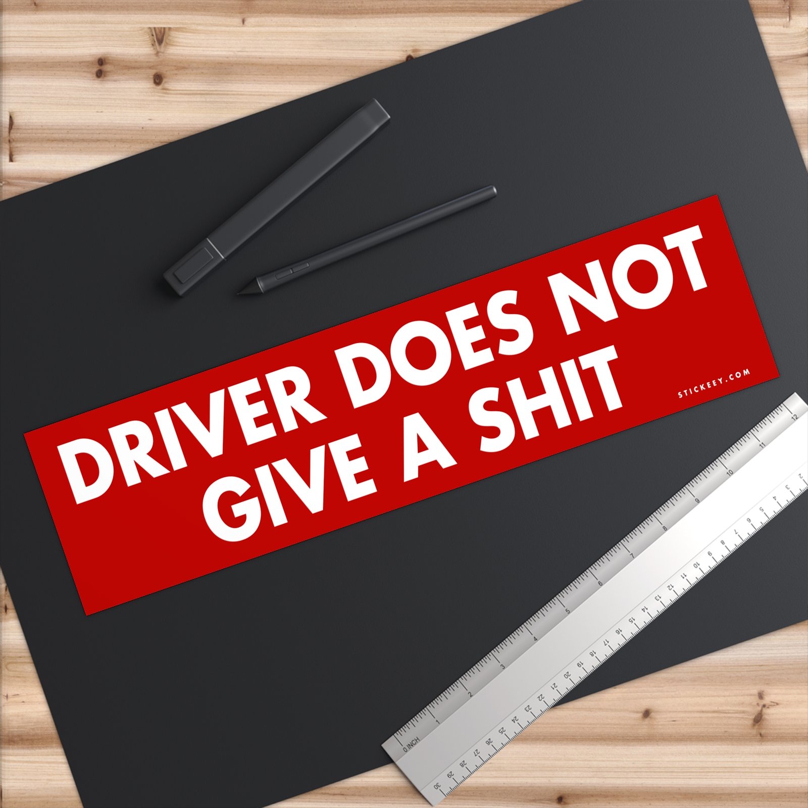 Driver Does Not Give A Shit Bumper Sticker