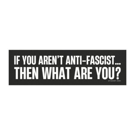 If You Aren't Anti-fascist... Then What Are You? Magnet Sticker