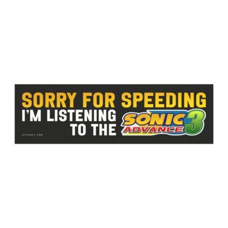 Sorry For Speeding I’m Listening To The Sonic Adventure 3 Magnet Sticker