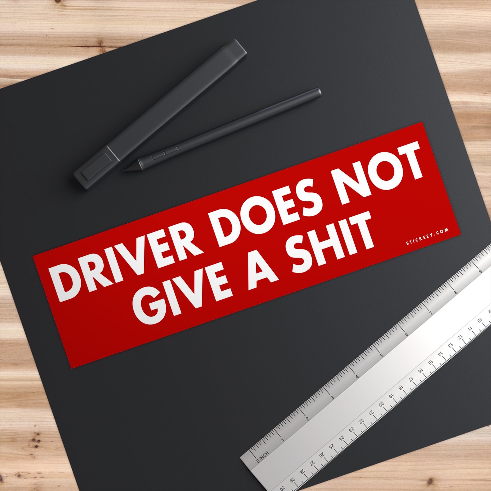 Driver Does Not Give A Shit Bumper Sticker