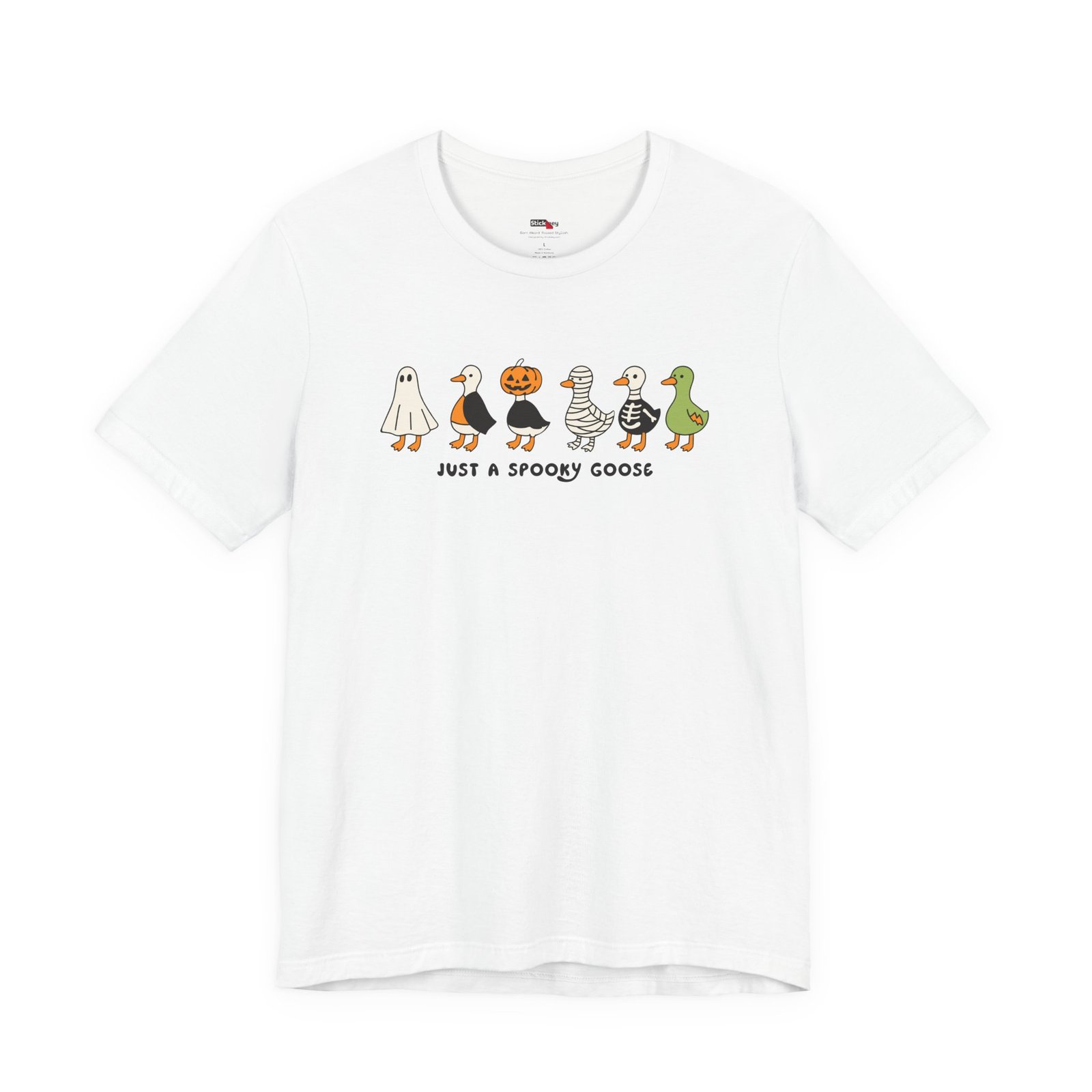 Just a Spooky Goose Funny Halloween T-Shirt