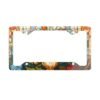 Stained Glass Floral License Plate Frame