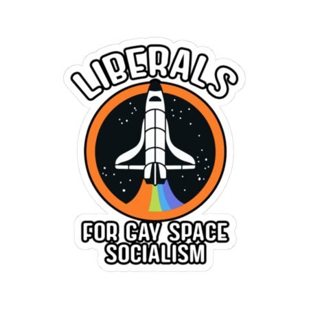 Liberals For Gay Space Socialism Sticker