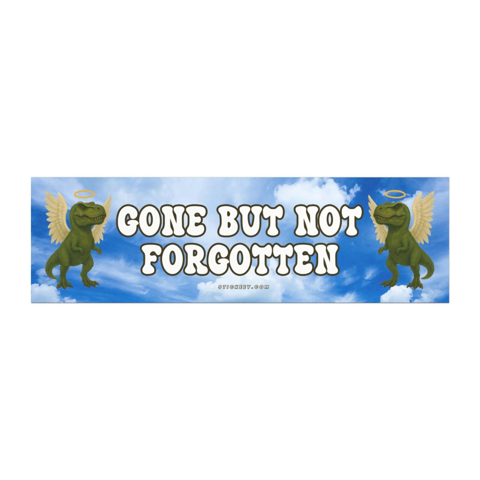 T Rex Gone But Not Forgotten Dinosaur Magnet Sticker