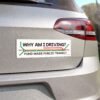 Why Am I Driving? Fund Mass Public Transit Magnet Sticker