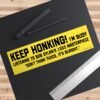 KEEP HONKING! Bob Dylan Don’t Think Twice Bumper Sticker