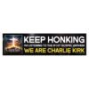 Keep Honking I'm Listening to the #1 Hit Gospel Anthem 'We Are Charlie Kirk' Bumper Sticker