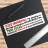 KEEP HONKING! Twin Peaks Soundtrack Bumper Sticker
