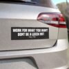 Work for What You Want Dont Be a Leech MF! Young Dolph Magnet Sticker
