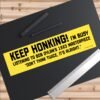 KEEP HONKING! Bob Dylan Don’t Think Twice Bumper Sticker
