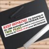 KEEP HONKING! Twin Peaks Soundtrack Bumper Sticker