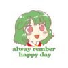 Yuuka Kazami Alway Rember Happy Day Sticker
