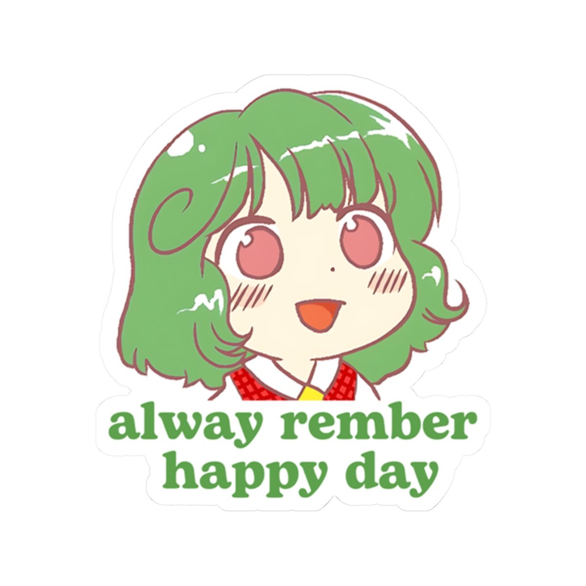 Yuuka Kazami Alway Rember Happy Day Sticker