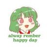 Yuuka Kazami Alway Rember Happy Day Sticker