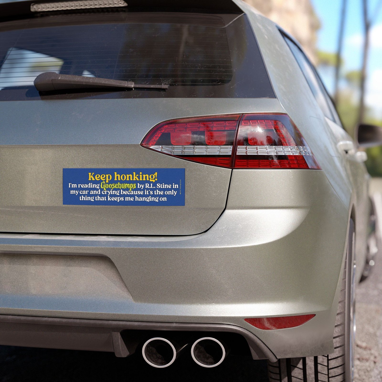 Keep Honking I’m Reading Goosebumps Magnet Sticker
