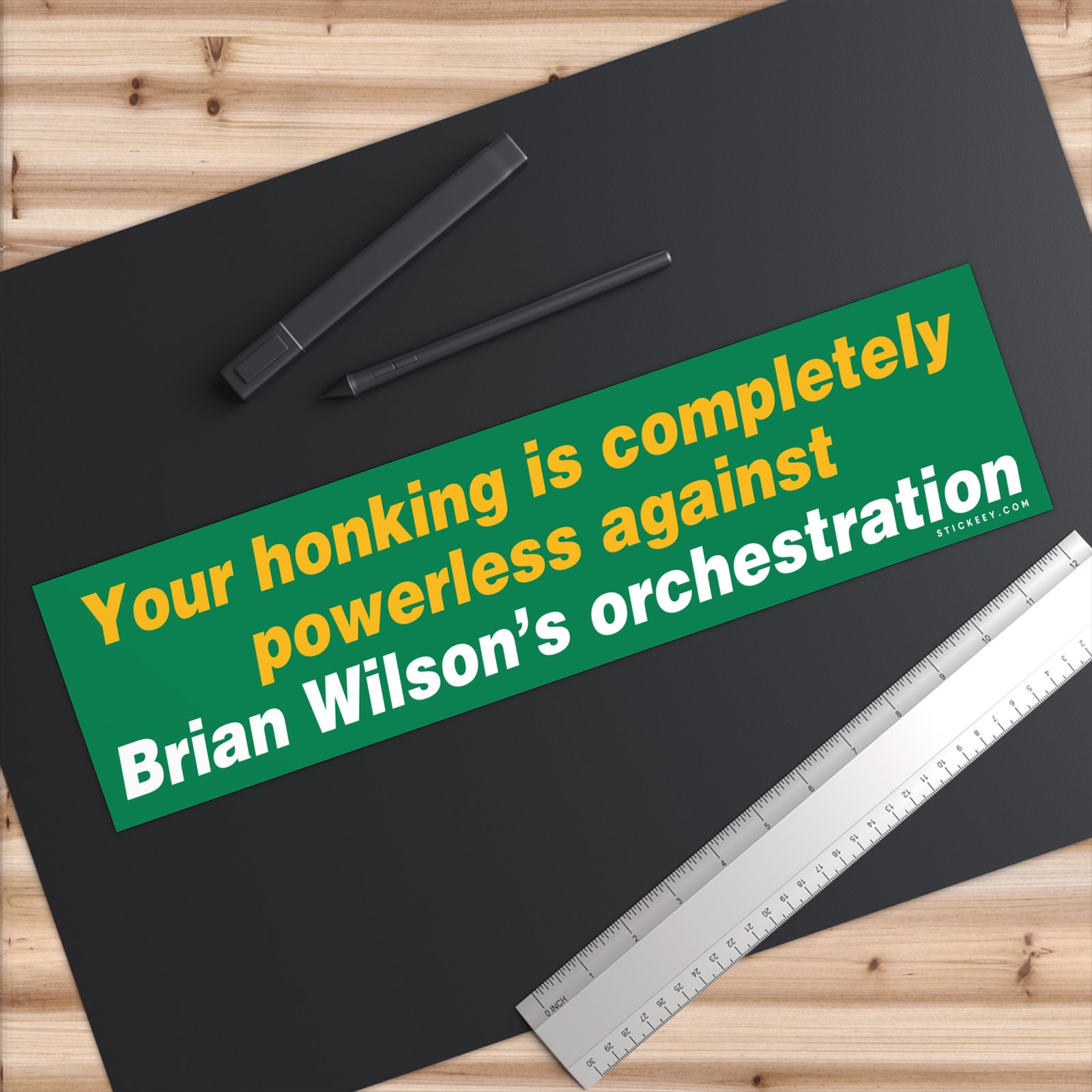 Honking Can't Beat Brian Wilson's Orchestration Bumper Sticker