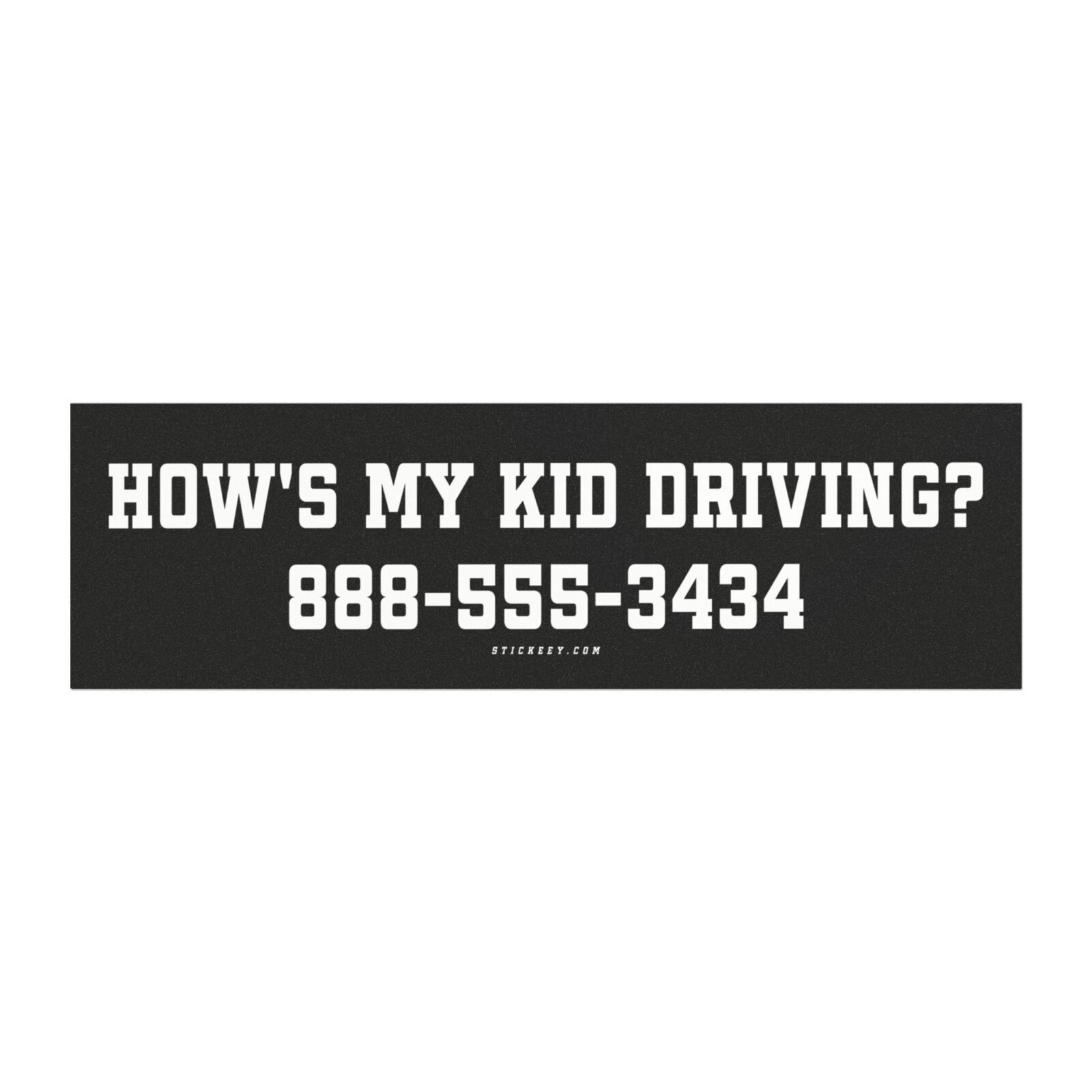 How’s My Kid Driving? 888-555-3434 Magnet Sticker
