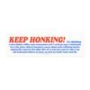 KEEP HONKING! Funny Motorcycle Nostalgia Magnet Sticker