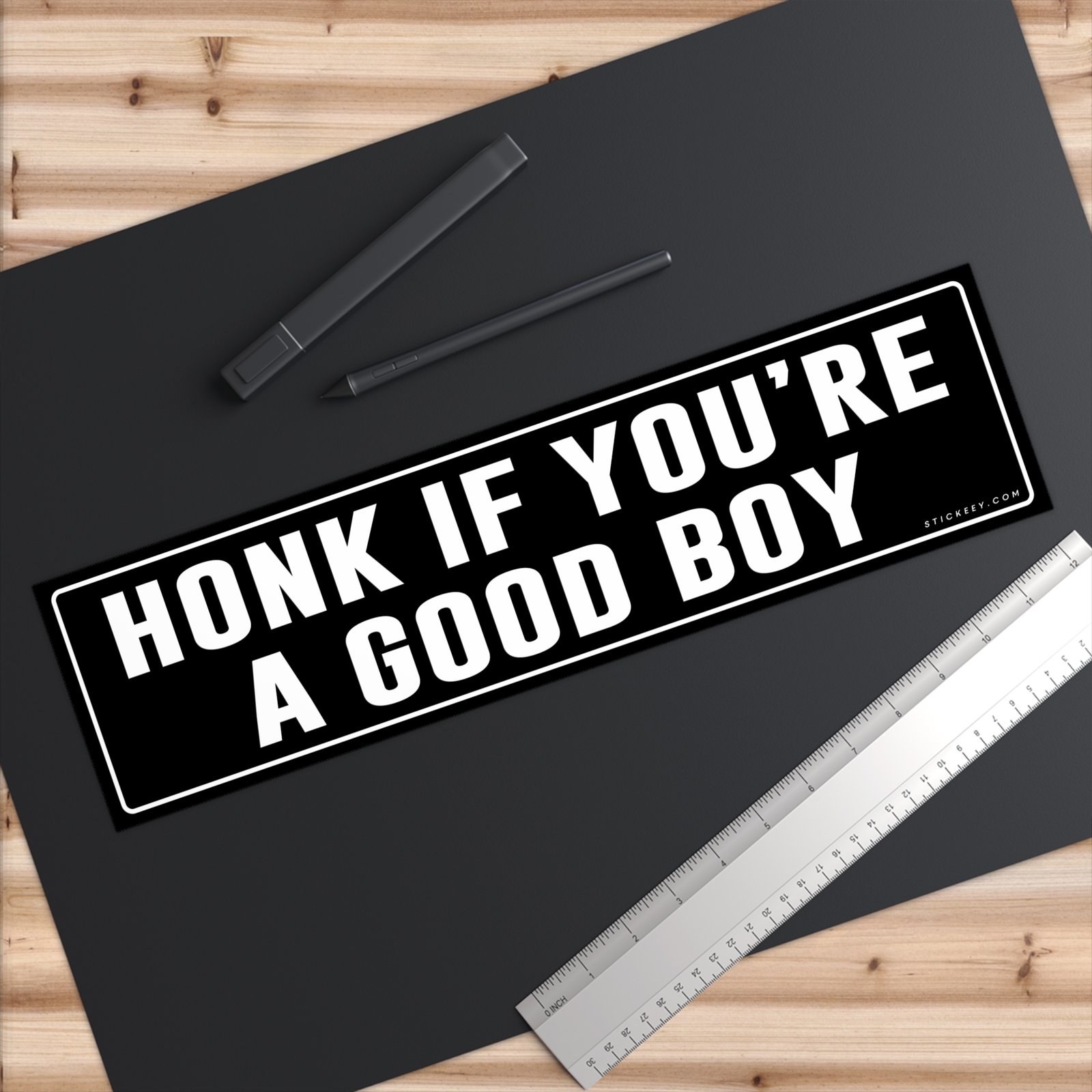 Honk If You’re A Good Boy Bumper Sticker