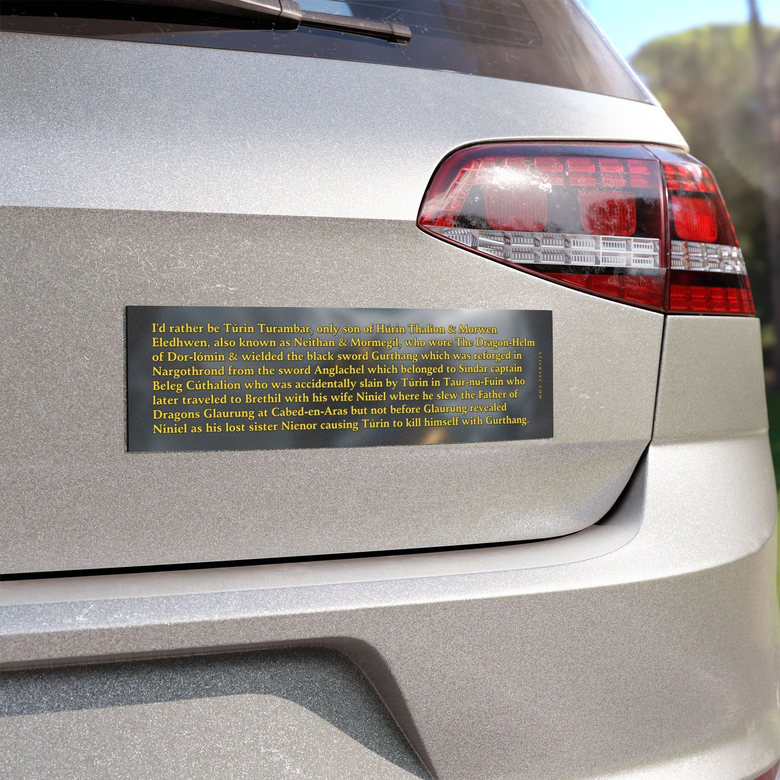 I’d Rather Be Túrin Turambar Magnet Sticker