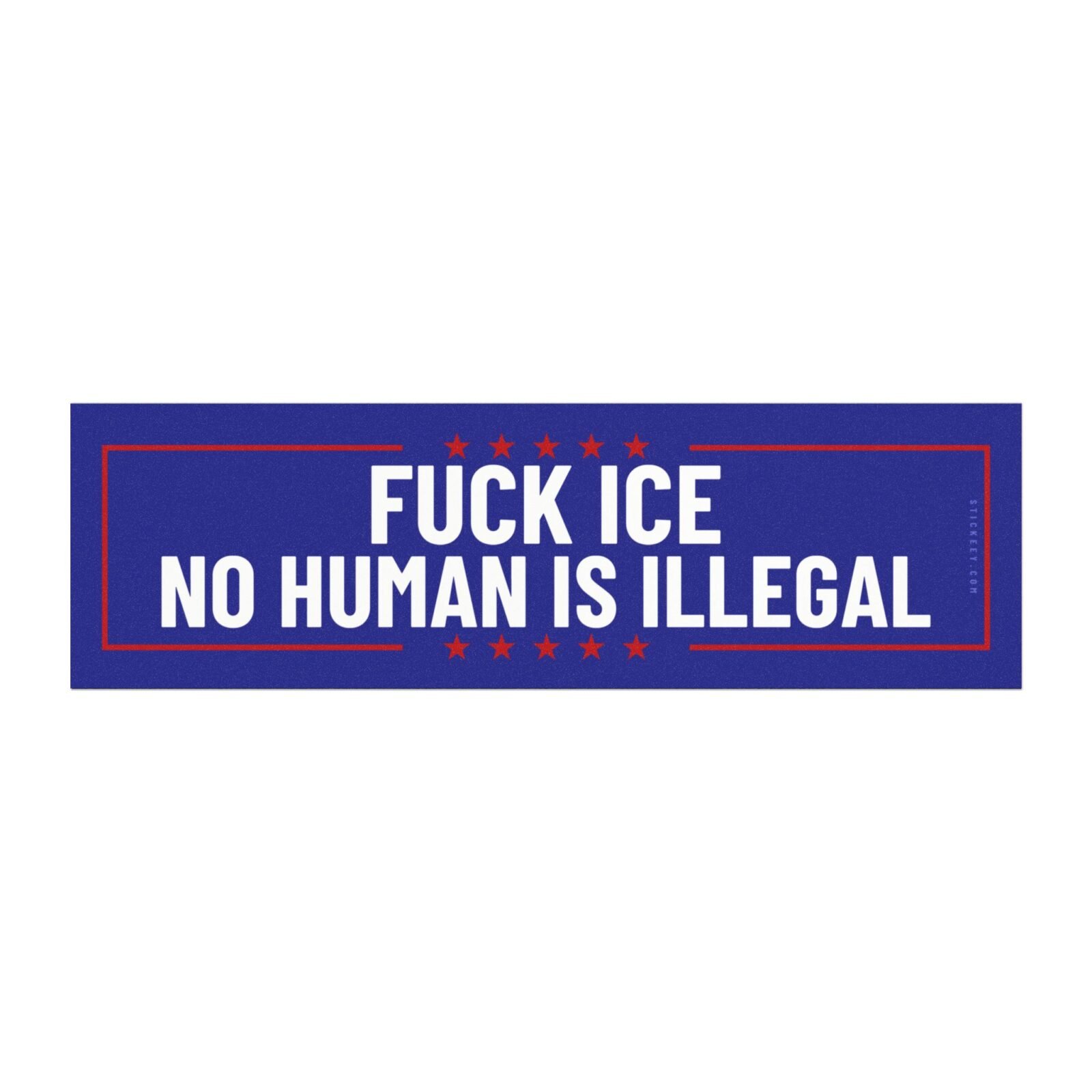 Fuck ICE No Human Is Illegal Magnet Sticker