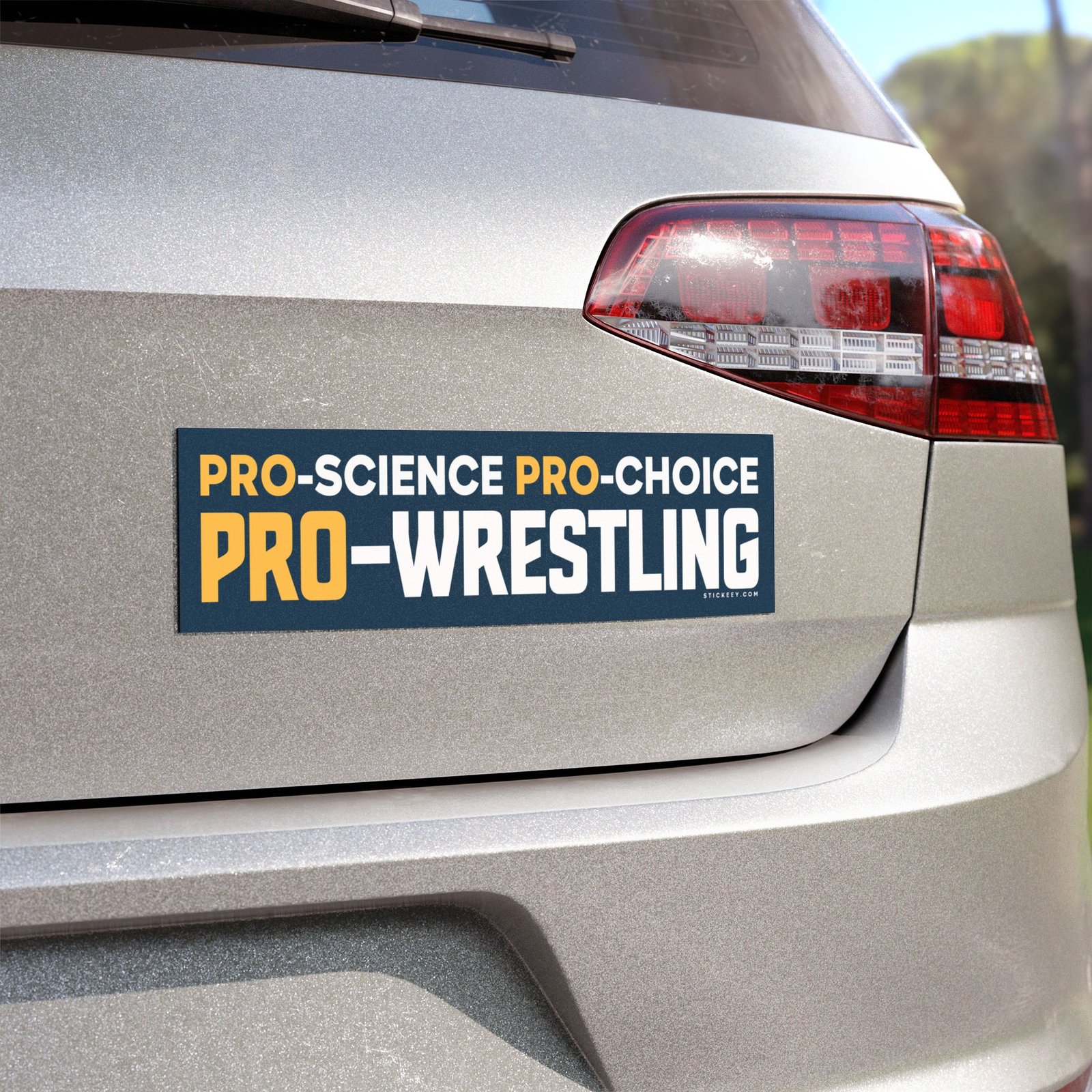 Pro Science Pro Choice Pro Wrestling Magnet Sticker