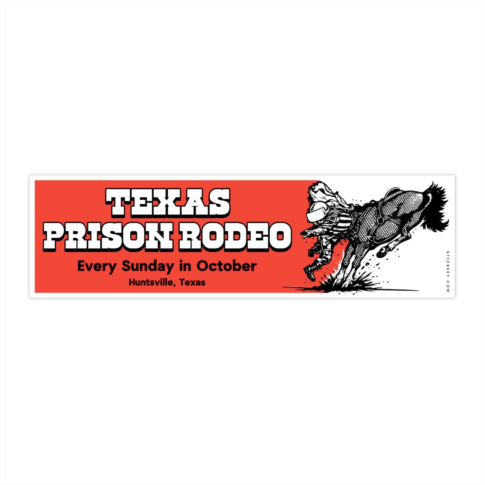 Texas Prison Rodeo Bumper Sticker