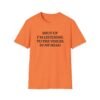 Funny sarcastic T-shirt with “Shut Up I'm Listening to the Voices in My Head” quote design