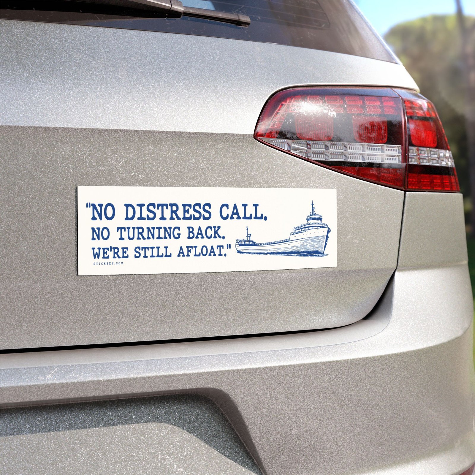 ocean quote magnet no signal no help just the open water survival humor car magnet