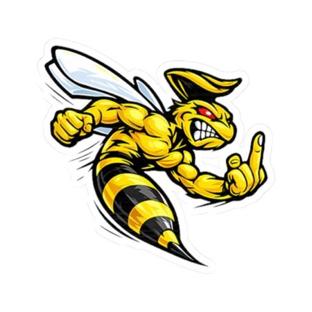 Angry Bee Middle Finger Sticker