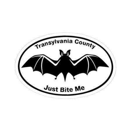 Transylvania County Just Bite Me Sticker